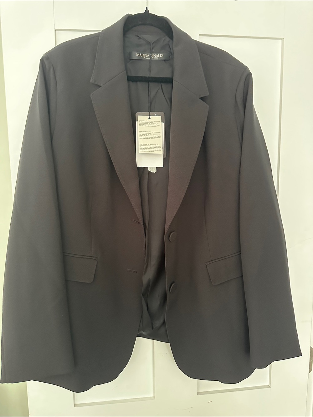 Marina Rinaldi black Single-Breasted Blazer 05